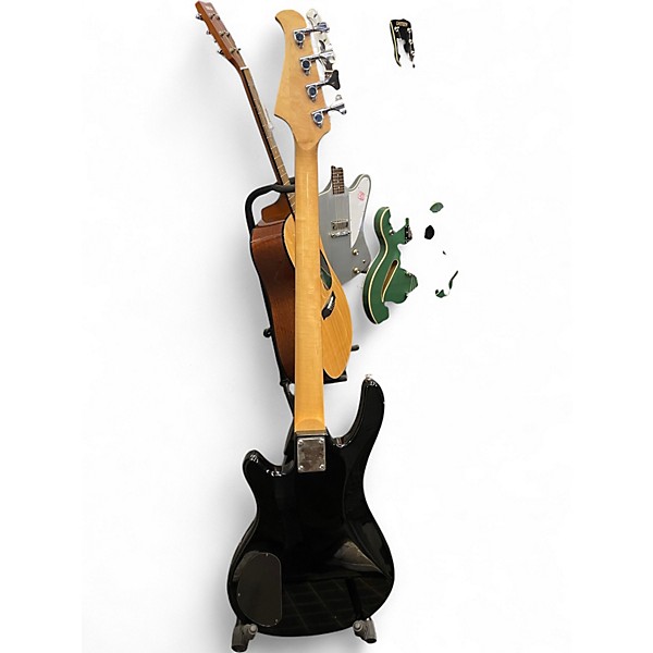 Used Silvertone CUSTOM BASS Black Electric Bass Guitar