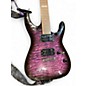 Used ESP MH100QMNT Trans Purple Solid Body Electric Guitar