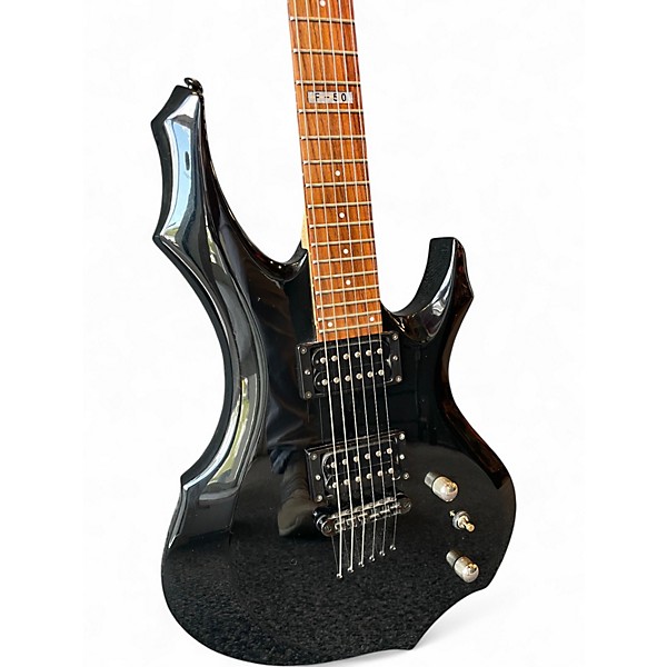 Used ESP LTD F50 Black Solid Body Electric Guitar