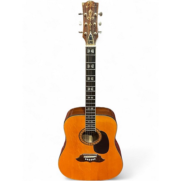 Vintage 1970s Eko El Dorado Antique Natural Acoustic Guitar
