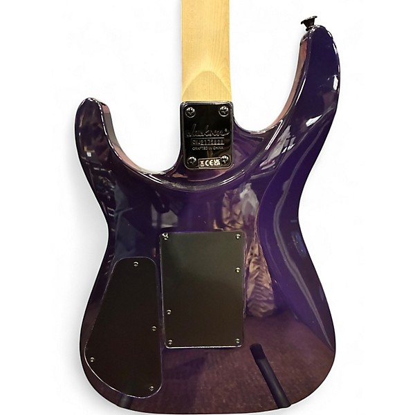 Used Jackson JS34Q Trans Purple Solid Body Electric Guitar