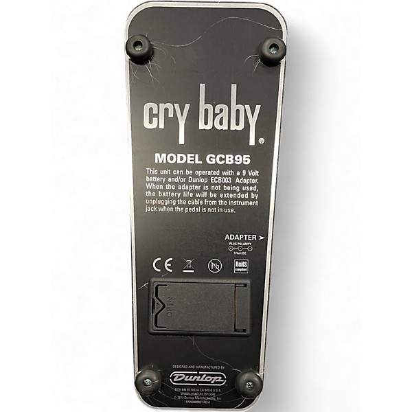 Used Dunlop GCB95 Original Crybaby Wah Effect Pedal