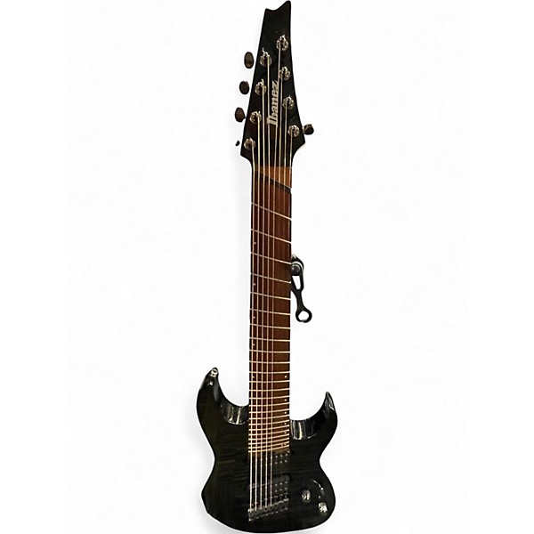 Used Ibanez RGMS8 Black Solid Body Electric Guitar