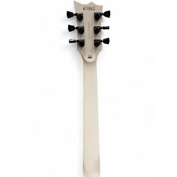 Used ESP LTD James Hetfield Signature Iron Cross White Solid Body Electric Guitar