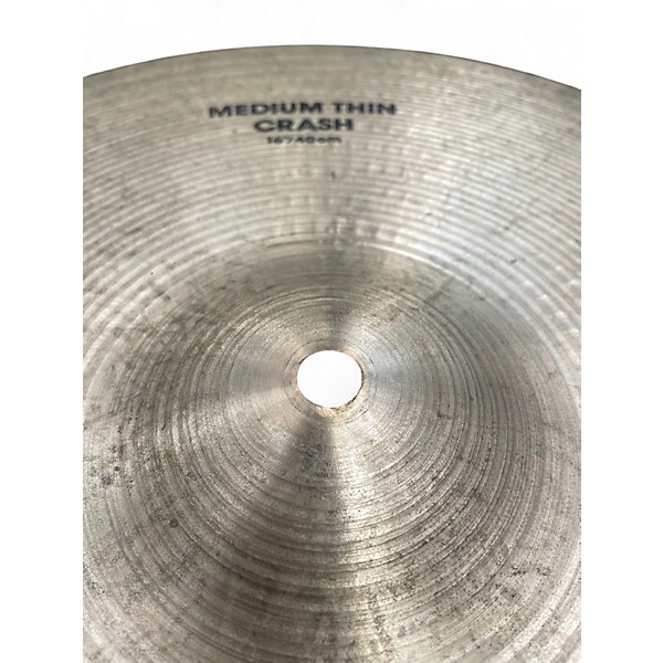 Used Zildjian 16in Avedis Medium Thin Crash Cymbal