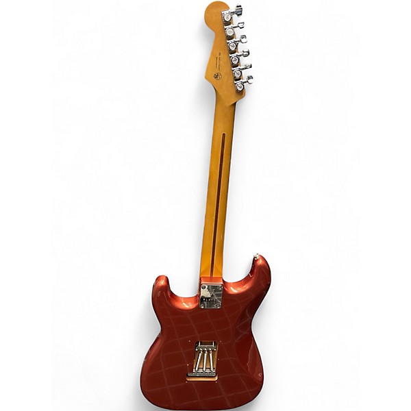 Used Fender Player Plus Stratocaster HSS Aged Candy Apple Red Solid Body Electric Guitar