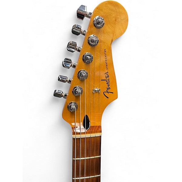 Used Fender Player Plus Stratocaster HSS Aged Candy Apple Red Solid Body Electric Guitar