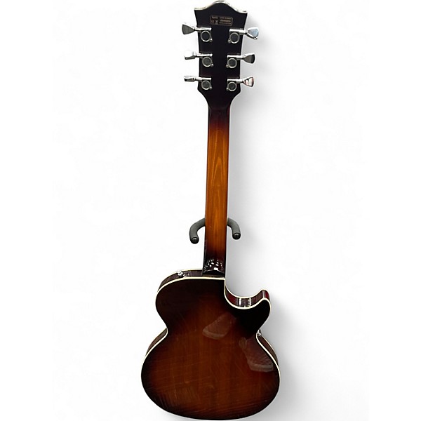 Used Iyv SINGLECUT LH SUNBURST Hollow Body Electric Guitar