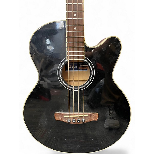 Used Ibanez AAM70CE Transparent Charcoal Burst Acoustic Electric Guitar