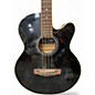 Used Ibanez AAM70CE Transparent Charcoal Burst Acoustic Electric Guitar
