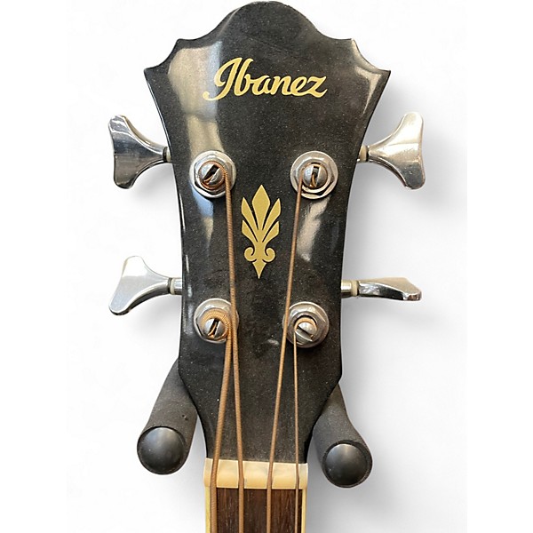 Used Ibanez AAM70CE Transparent Charcoal Burst Acoustic Electric Guitar