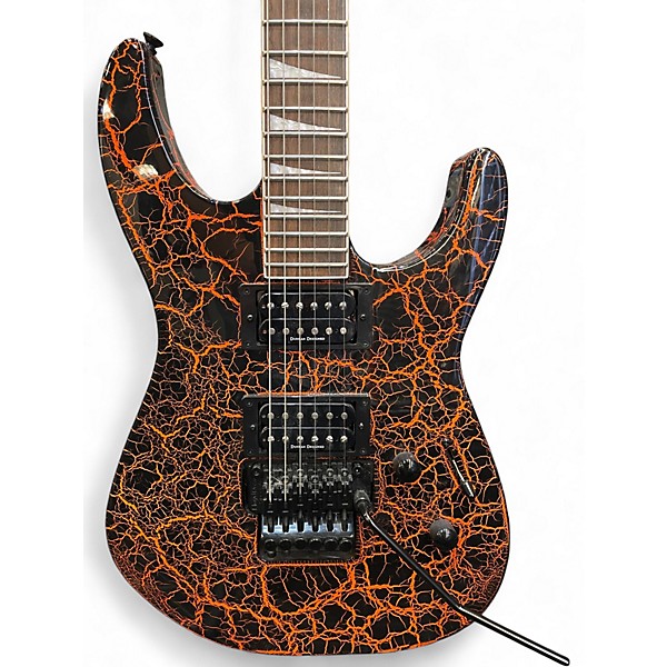 Used Jackson SLX Soloist Orange crackle Solid Body Electric Guitar