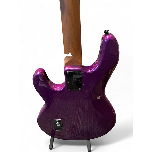 Used Sterling by Music Man Ray34 Purple Sparkle Electric Bass Guitar