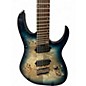 Used Ibanez RGMS7PB Multiscale-7 String COSMIC BLUE STARBURST Solid Body Electric Guitar