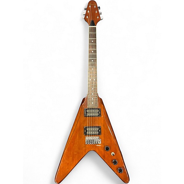 Used Harmony V666 Walnut Solid Body Electric Guitar