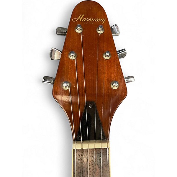 Used Harmony V666 Walnut Solid Body Electric Guitar