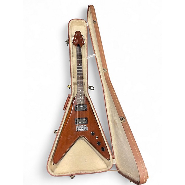 Used Harmony V666 Walnut Solid Body Electric Guitar