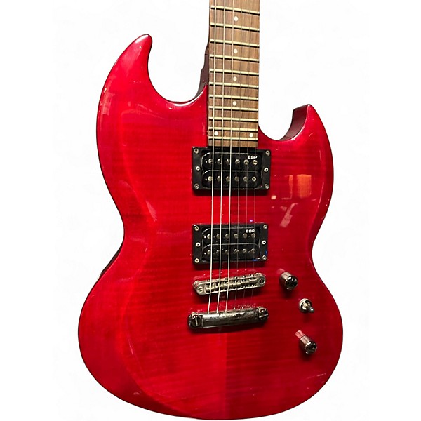 Used ESP LTD Viper 100FM Trans Red Solid Body Electric Guitar