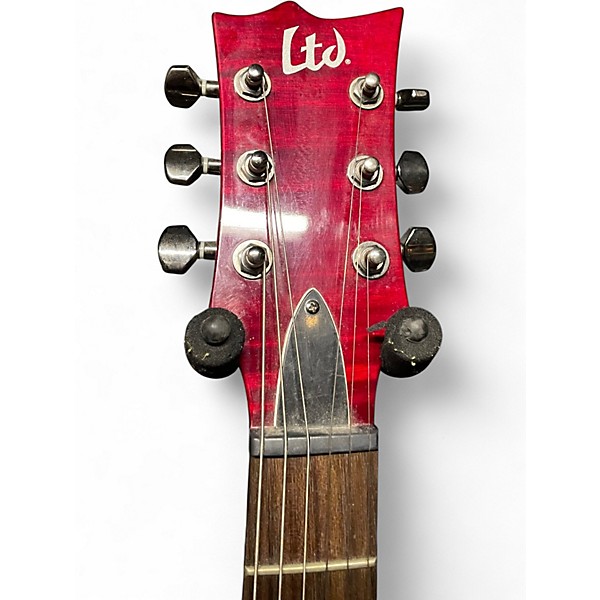 Used ESP LTD Viper 100FM Trans Red Solid Body Electric Guitar