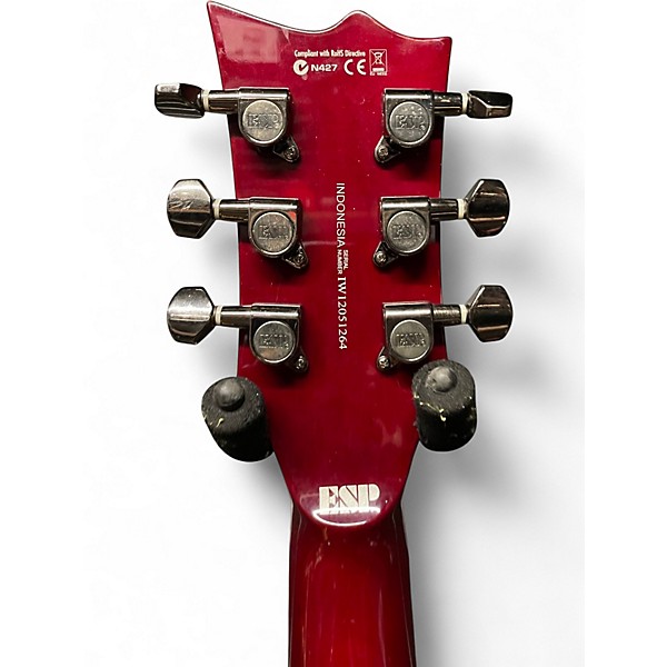 Used ESP LTD Viper 100FM Trans Red Solid Body Electric Guitar