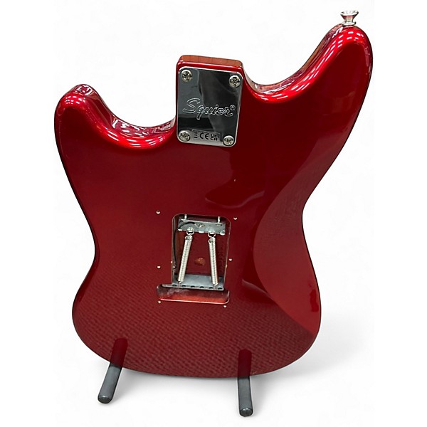 Used Squier CYCLONE Candy Apple Red Metallic Solid Body Electric Guitar