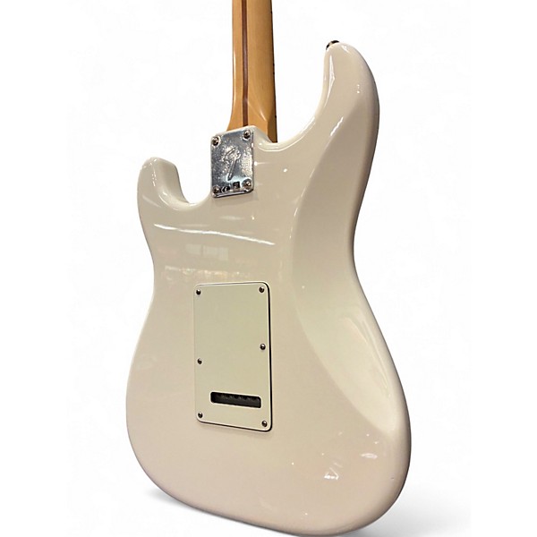 Used Fender Mexican Stratocaster 75th Anniversary Olympic White Solid Body Electric Guitar