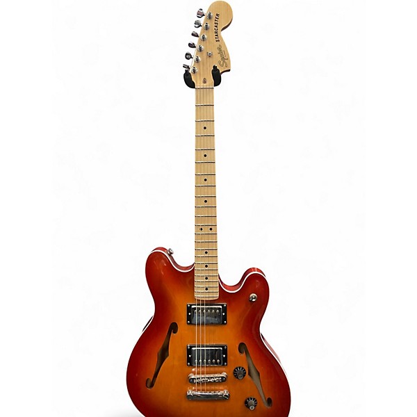 Used Fender starcaster 3 Color Sunburst Solid Body Electric Guitar