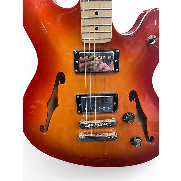 Used Fender starcaster 3 Color Sunburst Solid Body Electric Guitar