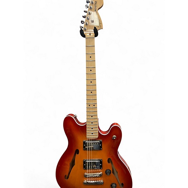 Used Fender starcaster 3 Color Sunburst Solid Body Electric Guitar