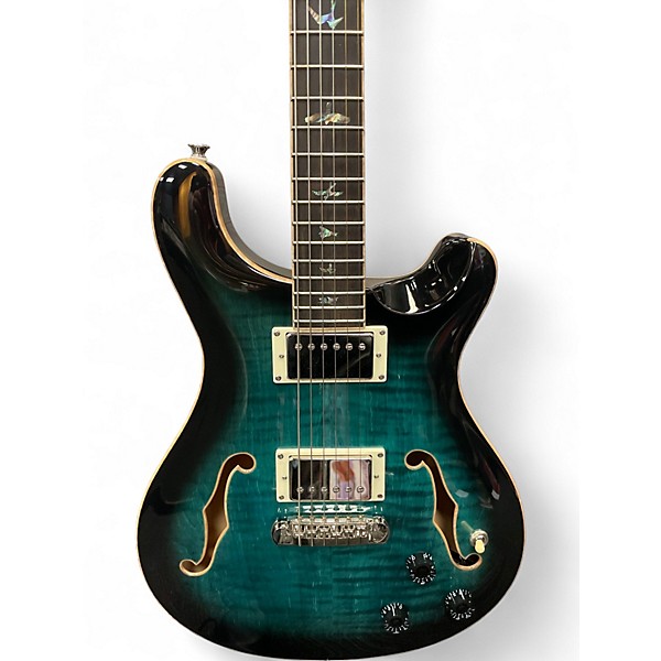 Used PRS SE Hollowbody II Teal Hollow Body Electric Guitar