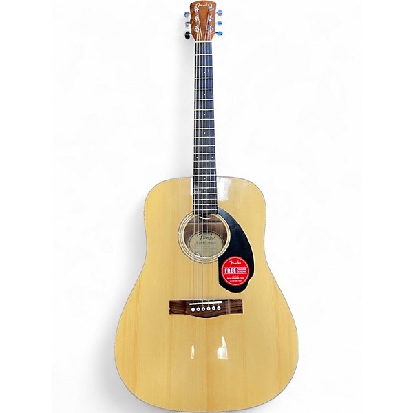 Used Fender CD60 Dreadnought Natural Acoustic Guitar