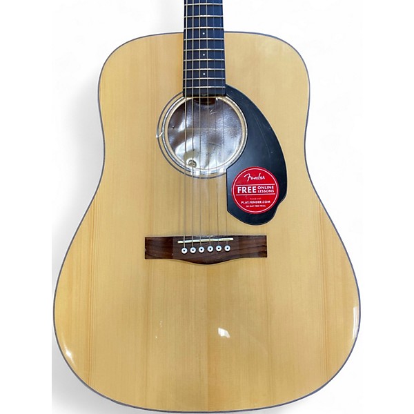 Used Fender CD60 Dreadnought Natural Acoustic Guitar