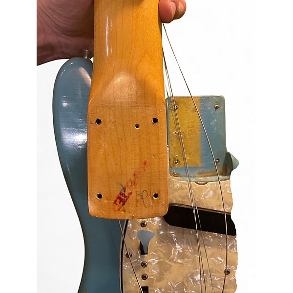 Vintage 1966 Fender Duo Sonic II Daphne Blue Solid Body Electric Guitar