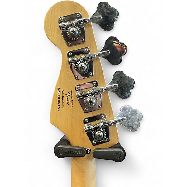 Used Squier Affinity Jazz Bass Black Electric Bass Guitar