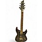 Used Schecter Guitar Research Hellraiser C1 Floyd Rose Sustaniac TRANS BLACK QUILT Solid Body Electric Guitar thumbnail