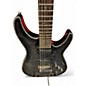 Used Schecter Guitar Research Hellraiser C1 Floyd Rose Sustaniac TRANS BLACK QUILT Solid Body Electric Guitar