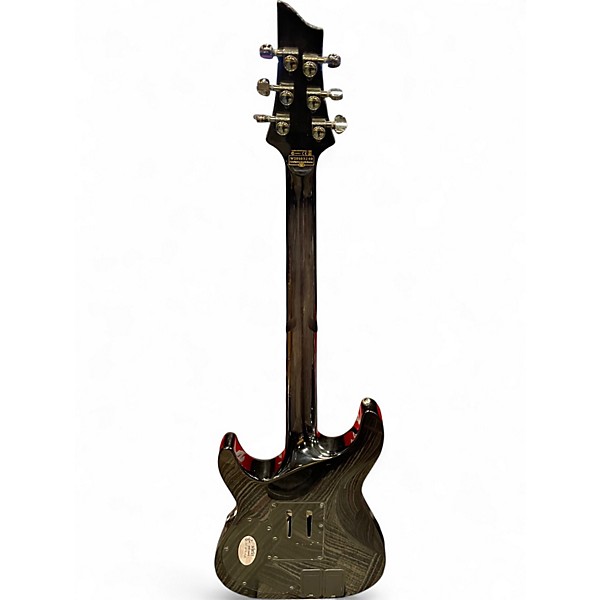 Used Schecter Guitar Research Hellraiser C1 Floyd Rose Sustaniac TRANS BLACK QUILT Solid Body Electric Guitar
