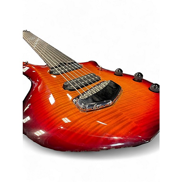 Used 2023 Ernie Ball Music Man Majesty 8 Lava Burst Solid Body Electric Guitar