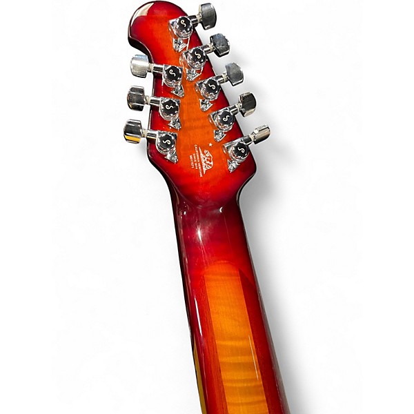 Used 2023 Ernie Ball Music Man Majesty 8 Lava Burst Solid Body Electric Guitar