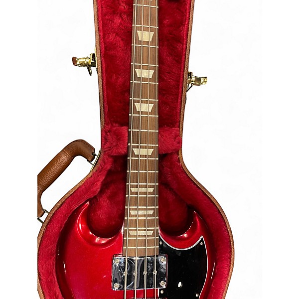 Used 2020 Gibson SG Bass Mod Shop 3 Pickup Metallic Red Electric Bass Guitar