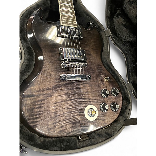 Used 2022 Gibson SG Modern Stereo Varitone Mod Shop Collection Trans Black Solid Body Electric Guitar