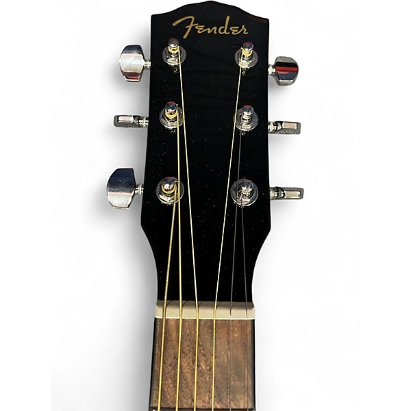 Used Fender CD-60SCE Black Acoustic Electric Guitar