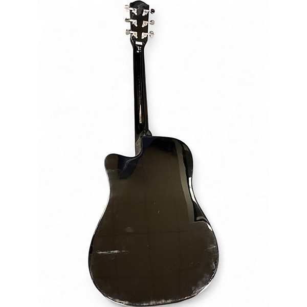 Used Fender CD-60SCE Black Acoustic Electric Guitar