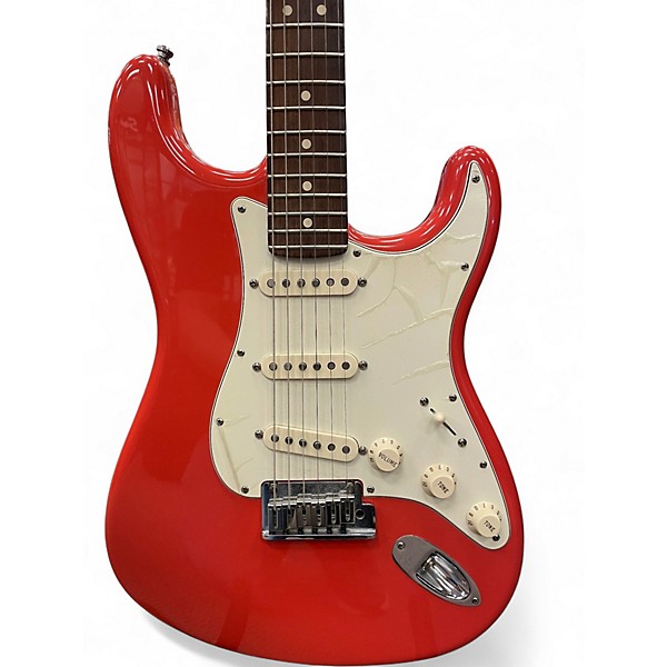 Used 2006 Fender Custom Shop 1965 Stratocaster Fiesta Red Solid Body Electric Guitar