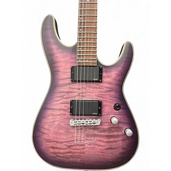 Used Schecter Guitar Research C-1 PLATINUM PURPLE BURST Solid Body Electric Guitar