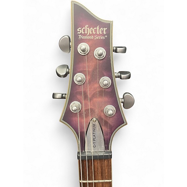 Used Schecter Guitar Research C-1 PLATINUM PURPLE BURST Solid Body Electric Guitar