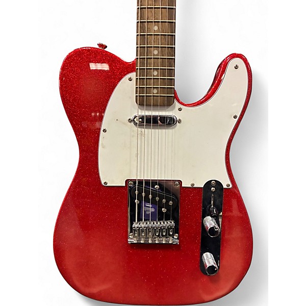 Used Squier FSR Telecaster Red Sparkle Solid Body Electric Guitar