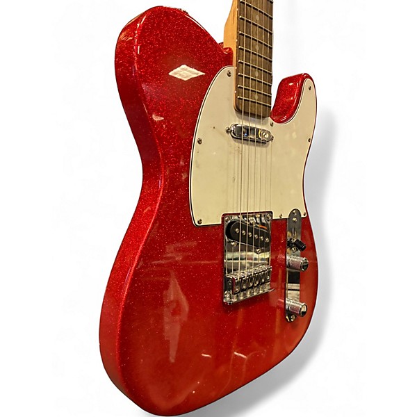 Used Squier FSR Telecaster Red Sparkle Solid Body Electric Guitar
