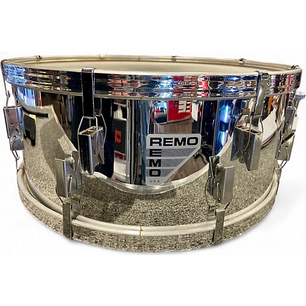 Used Remo 14X5.5 Quadura Snare Chrome Drum