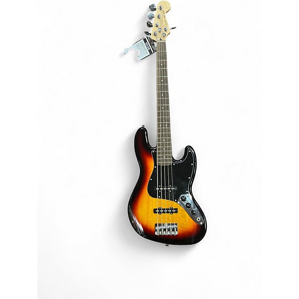 Used Fender Squier Affinity Jazz Bass 5 String Natural Sunburst Electric Bass Guitar